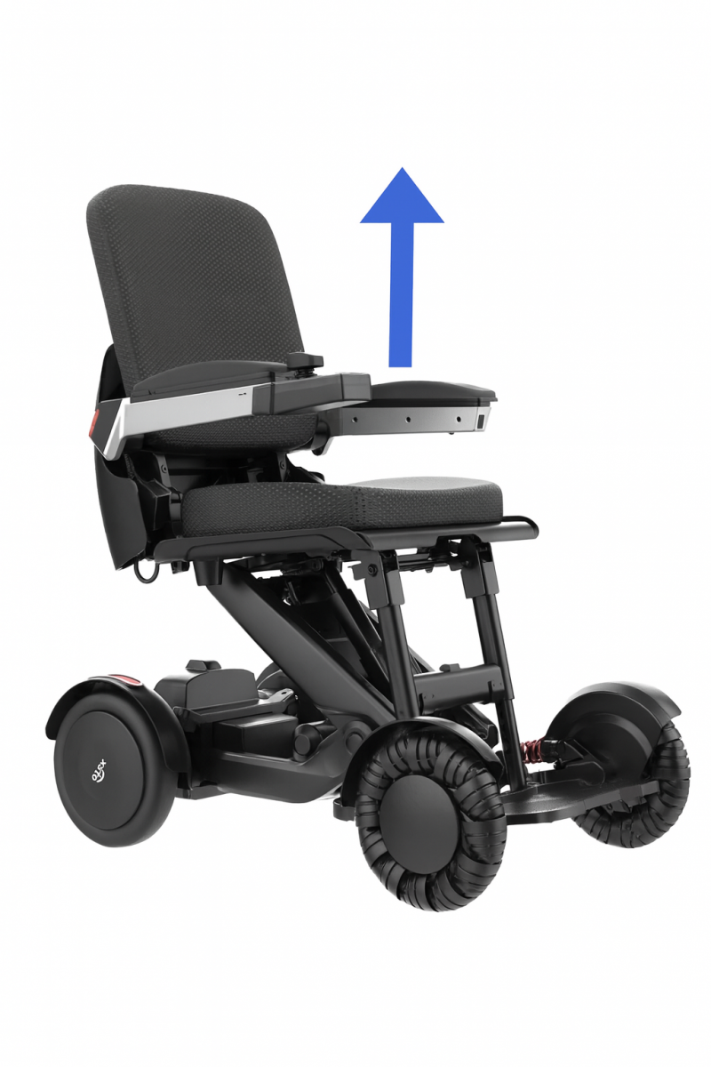 Achat fauteuil roulant électrique M4 avec système de lift électrique siège relevable, pliage automatique à Troyes
